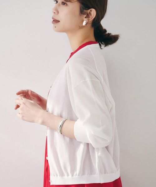 UNTITLED / アンタイトル カーディガン・ボレロ | 【短丈/シアー/洗える】ドルマンスリーブカーディガン | 詳細2