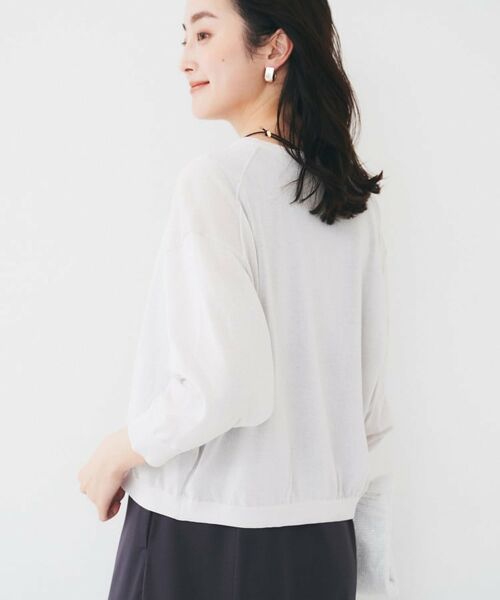 UNTITLED / アンタイトル カーディガン・ボレロ | 【短丈/シアー/洗える】ドルマンスリーブカーディガン | 詳細5