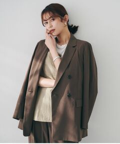 UNTITLED / アンタイトル テーラードジャケット | 【セットアップ可能／オンオフ】ラミー混 ダブルブレストジャケット