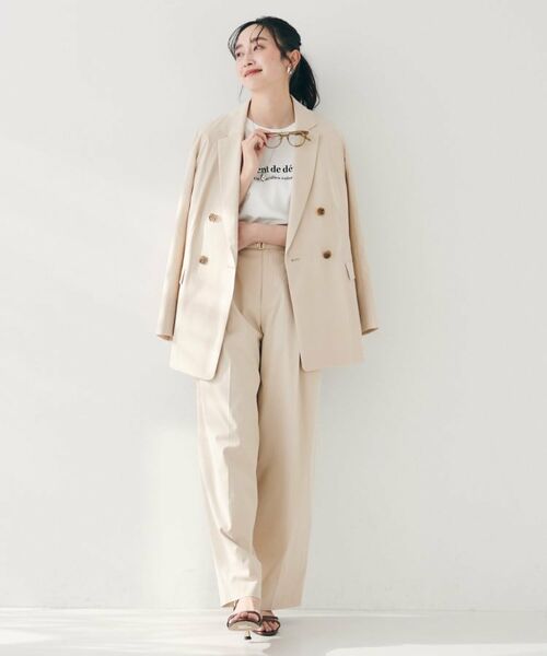 UNTITLED / アンタイトル テーラードジャケット | 【セットアップ可能／オンオフ】ラミー混 ダブルブレストジャケット | 詳細16