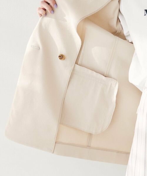 UNTITLED / アンタイトル テーラードジャケット | 【セットアップ可能／オンオフ】ラミー混 ダブルブレストジャケット | 詳細17