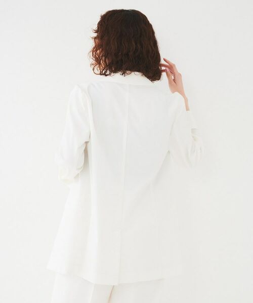 UNTITLED / アンタイトル テーラードジャケット | 【セットアップ可能／オンオフ】ラミー混 ダブルブレストジャケット | 詳細20