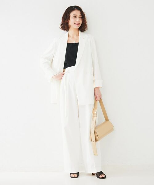 UNTITLED / アンタイトル テーラードジャケット | 【セットアップ可能／オンオフ】ラミー混 ダブルブレストジャケット | 詳細21