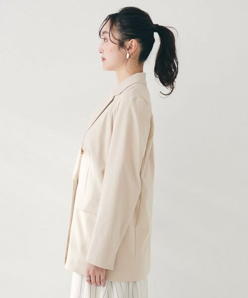 UNTITLED / アンタイトル テーラードジャケット | 【セットアップ可能／オンオフ】ラミー混 ダブルブレストジャケット | 詳細26