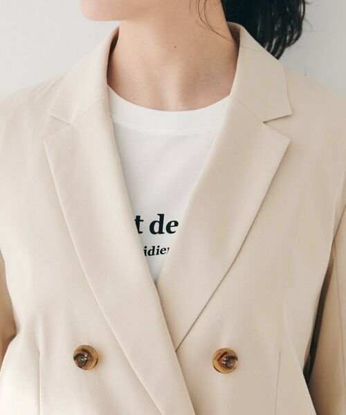 UNTITLED / アンタイトル テーラードジャケット | 【セットアップ可能／オンオフ】ラミー混 ダブルブレストジャケット | 詳細28