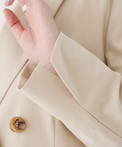 UNTITLED / アンタイトル テーラードジャケット | 【セットアップ可能／オンオフ】ラミー混 ダブルブレストジャケット | 詳細30