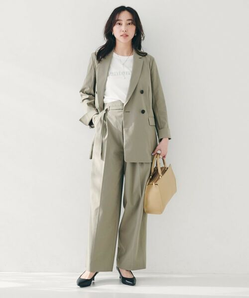 UNTITLED / アンタイトル テーラードジャケット | 【セットアップ可能／オンオフ】ラミー混 ダブルブレストジャケット | 詳細4