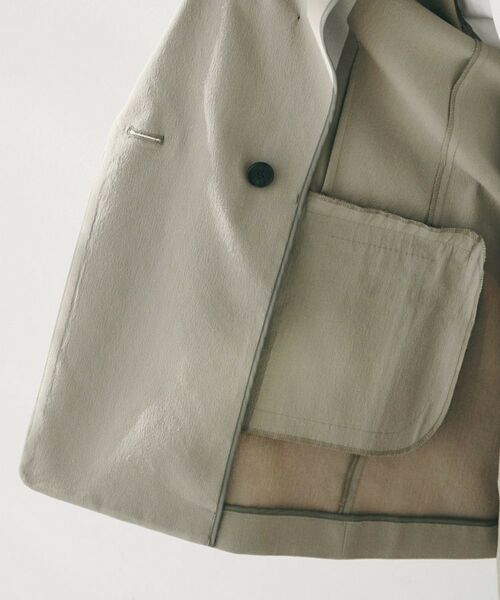 UNTITLED / アンタイトル テーラードジャケット | 【セットアップ可能／オンオフ】ラミー混 ダブルブレストジャケット | 詳細5