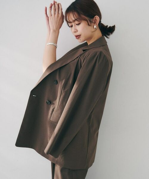 UNTITLED / アンタイトル テーラードジャケット | 【セットアップ可能／オンオフ】ラミー混 ダブルブレストジャケット | 詳細7