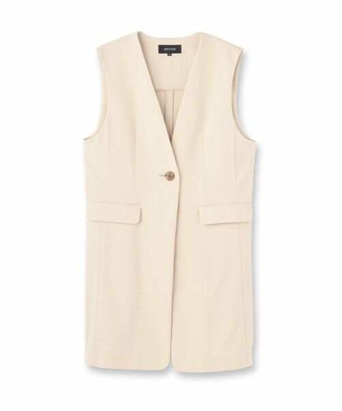 UNTITLED / アンタイトル ベスト | 【セットアップ可能/オンオフ】ラミー混カラーレスジレ | 詳細1