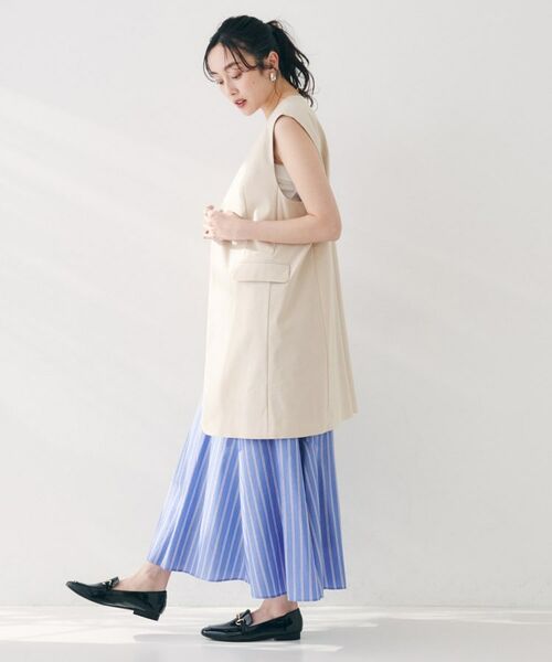 UNTITLED / アンタイトル ベスト | 【セットアップ可能/オンオフ】ラミー混カラーレスジレ | 詳細16