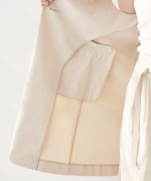 UNTITLED / アンタイトル ベスト | 【セットアップ可能/オンオフ】ラミー混カラーレスジレ | 詳細17