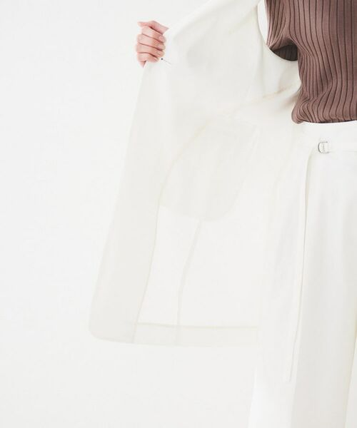 UNTITLED / アンタイトル ベスト | 【セットアップ可能/オンオフ】ラミー混カラーレスジレ | 詳細23