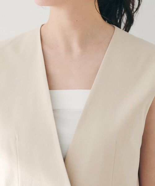 UNTITLED / アンタイトル ベスト | 【セットアップ可能/オンオフ】ラミー混カラーレスジレ | 詳細28