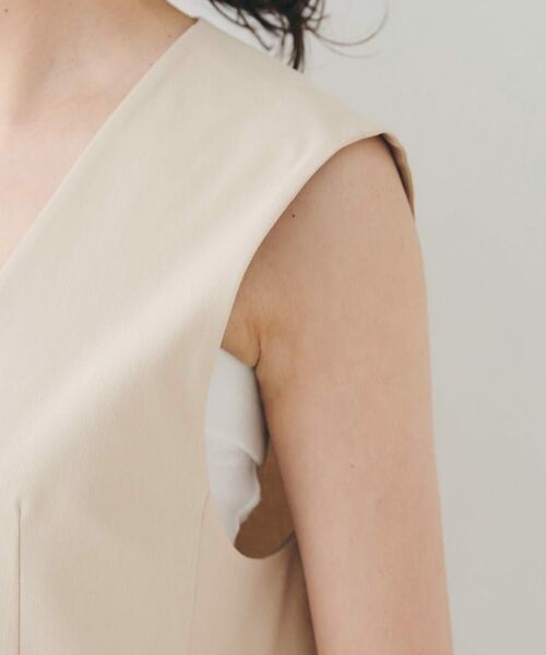 UNTITLED / アンタイトル ベスト | 【セットアップ可能/オンオフ】ラミー混カラーレスジレ | 詳細29