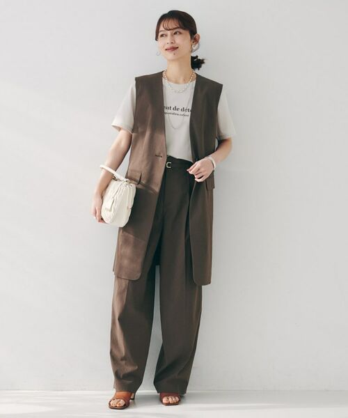 UNTITLED / アンタイトル ベスト | 【セットアップ可能/オンオフ】ラミー混カラーレスジレ | 詳細8