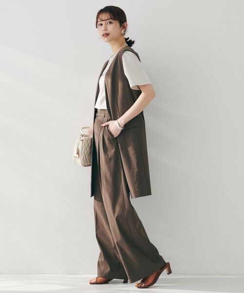 UNTITLED / アンタイトル ベスト | 【セットアップ可能/オンオフ】ラミー混カラーレスジレ | 詳細9