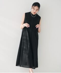 新品タグ付き　untitled アンタイトル　LL 黒　ワンピース アンタイトル UNTITLED 変形ドット柄ワンピース （ブラック(119