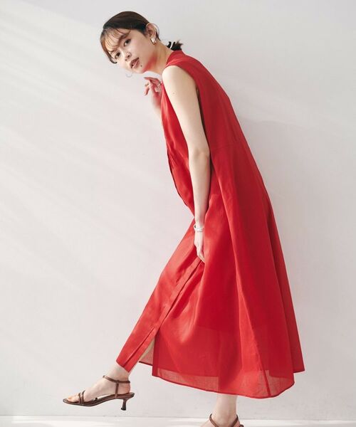 UNTITLED / アンタイトル ロング・マキシ丈ワンピース | 【シアー/前開き/夏ワンピ】コットンピンタックワンピース | 詳細13