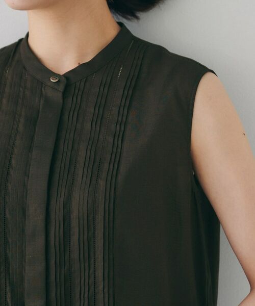 UNTITLED / アンタイトル ロング・マキシ丈ワンピース | 【シアー/前開き/夏ワンピ】コットンピンタックワンピース | 詳細20