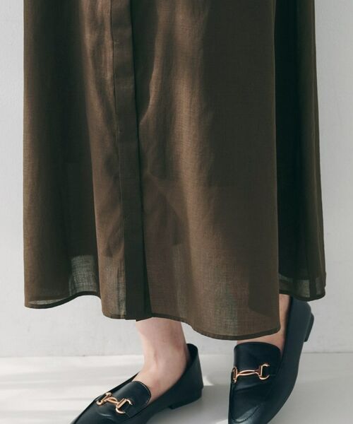 UNTITLED / アンタイトル ロング・マキシ丈ワンピース | 【シアー/前開き/夏ワンピ】コットンピンタックワンピース | 詳細21