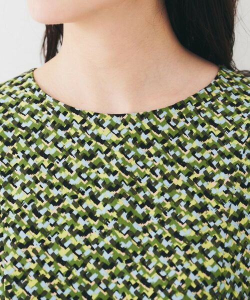 UNTITLED / アンタイトル ロング・マキシ丈ワンピース | 【きれいめ/洗える/夏ワンピ】モザイク柄ワンピース | 詳細18