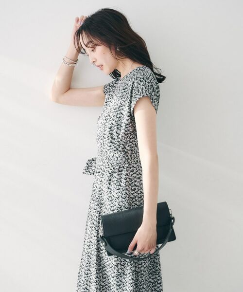 UNTITLED / アンタイトル ロング・マキシ丈ワンピース | 【きれいめ/洗える/夏ワンピ】モザイク柄ワンピース | 詳細2