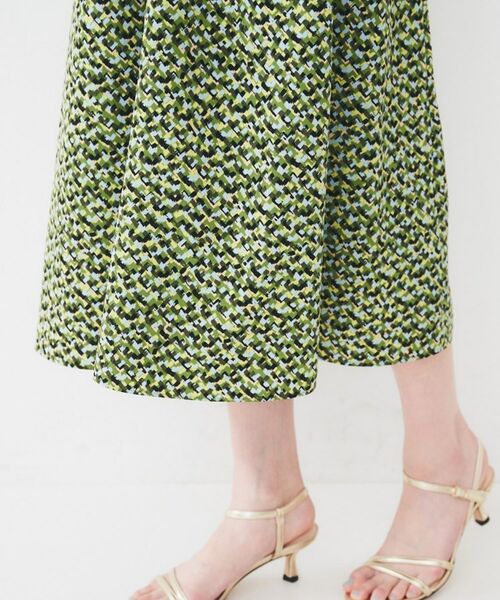 UNTITLED / アンタイトル ロング・マキシ丈ワンピース | 【きれいめ/洗える/夏ワンピ】モザイク柄ワンピース | 詳細23