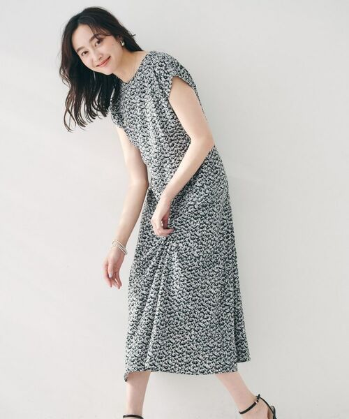 UNTITLED / アンタイトル ロング・マキシ丈ワンピース | 【きれいめ/洗える/夏ワンピ】モザイク柄ワンピース | 詳細5