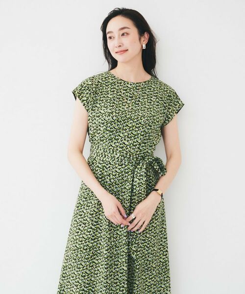 UNTITLED / アンタイトル ロング・マキシ丈ワンピース | 【きれいめ/洗える/夏ワンピ】モザイク柄ワンピース | 詳細8