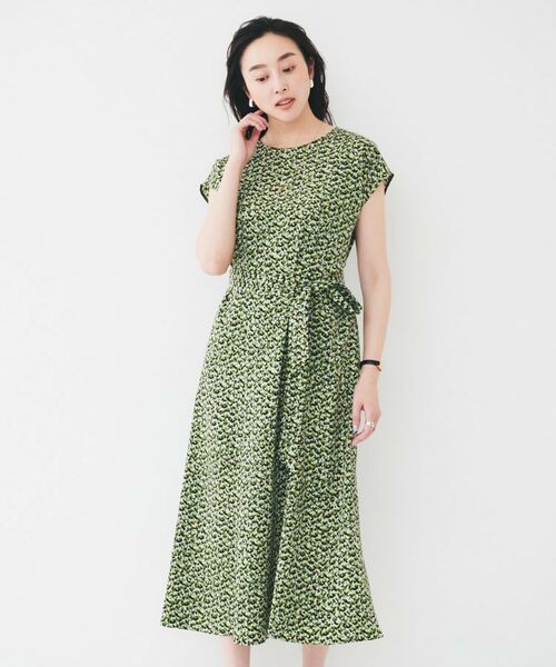 UNTITLED / アンタイトル ロング・マキシ丈ワンピース | 【きれいめ/洗える/夏ワンピ】モザイク柄ワンピース | 詳細9