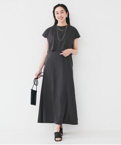 UNTITLED / アンタイトル ロング・マキシ丈ワンピース | 【洗える／夏ワンピ／2WAY】ジャージワンピース