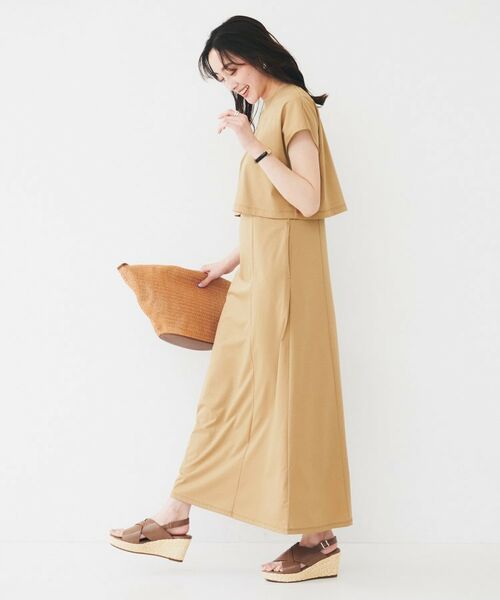 UNTITLED / アンタイトル ロング・マキシ丈ワンピース | 【洗える/夏ワンピ/2WAY】ジャージワンピース | 詳細11