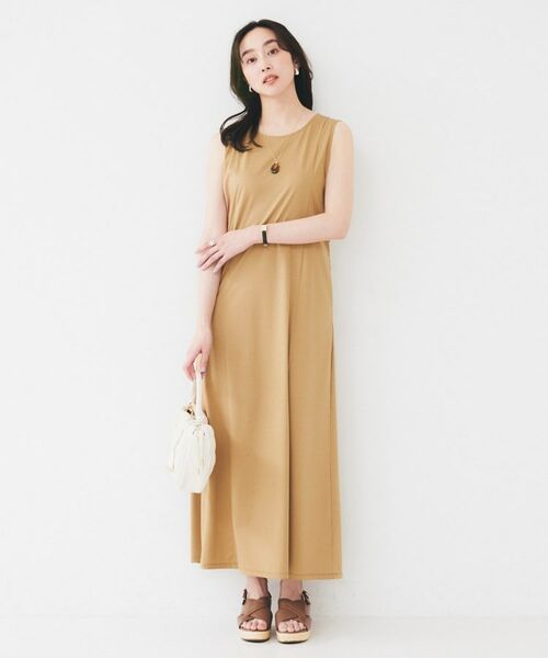 UNTITLED / アンタイトル ロング・マキシ丈ワンピース | 【洗える/夏ワンピ/2WAY】ジャージワンピース | 詳細12