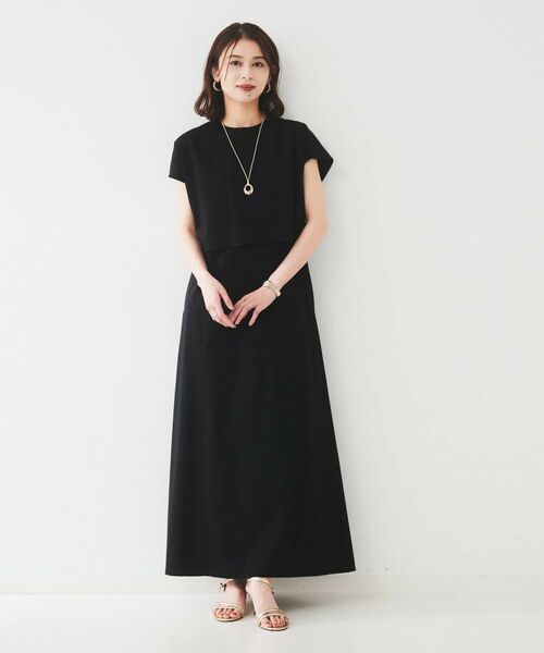 UNTITLED / アンタイトル ロング・マキシ丈ワンピース | 【洗える/夏ワンピ/2WAY】ジャージワンピース | 詳細15