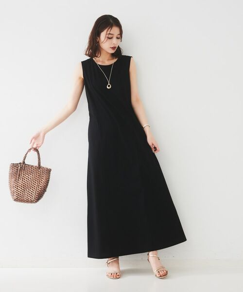 UNTITLED / アンタイトル ロング・マキシ丈ワンピース | 【洗える/夏ワンピ/2WAY】ジャージワンピース | 詳細18