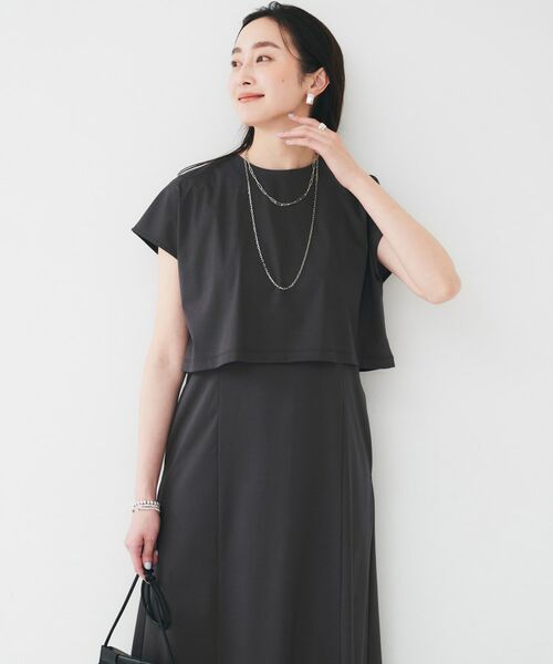 UNTITLED / アンタイトル ロング・マキシ丈ワンピース | 【洗える/夏ワンピ/2WAY】ジャージワンピース | 詳細2