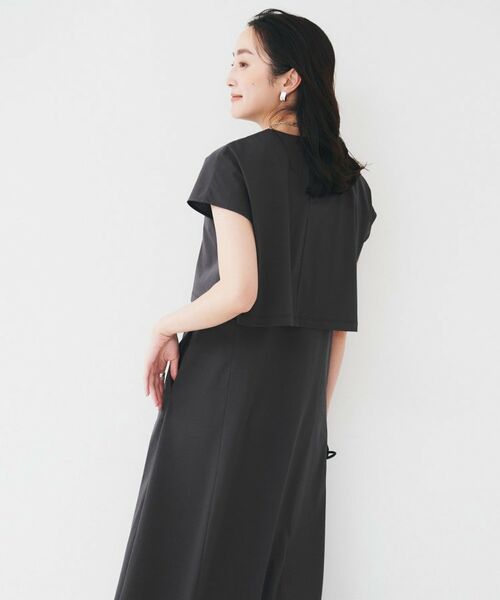 UNTITLED / アンタイトル ロング・マキシ丈ワンピース | 【洗える/夏ワンピ/2WAY】ジャージワンピース | 詳細3