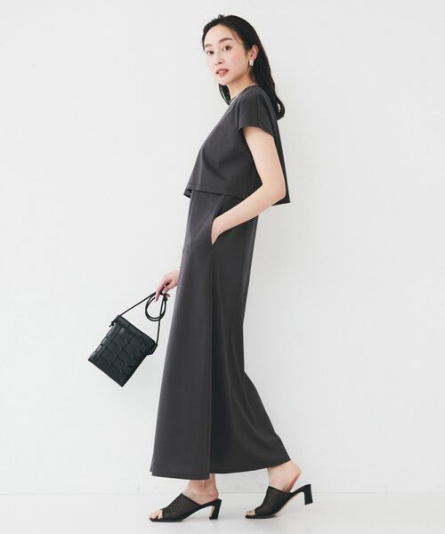 UNTITLED / アンタイトル ロング・マキシ丈ワンピース | 【洗える/夏ワンピ/2WAY】ジャージワンピース | 詳細4