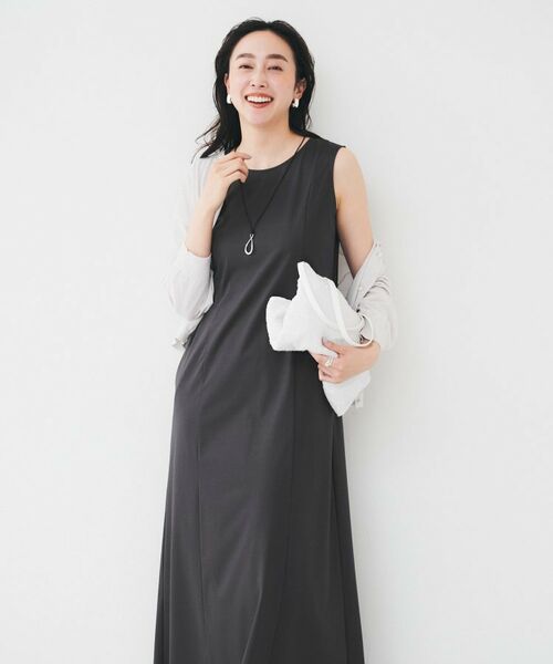 UNTITLED / アンタイトル ロング・マキシ丈ワンピース | 【洗える/夏ワンピ/2WAY】ジャージワンピース | 詳細5