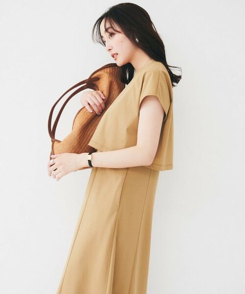 UNTITLED / アンタイトル ロング・マキシ丈ワンピース | 【洗える/夏ワンピ/2WAY】ジャージワンピース | 詳細9