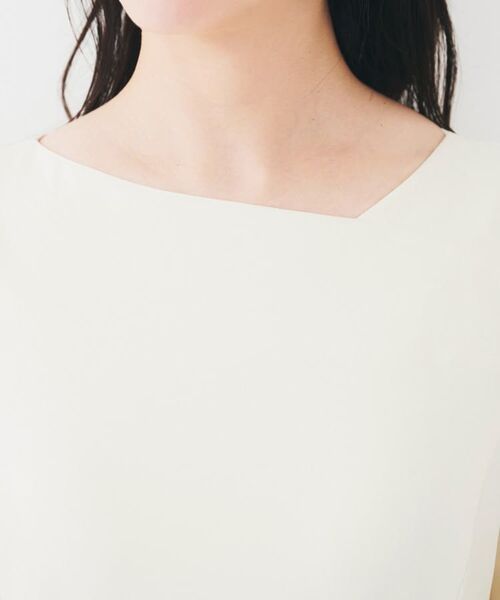 UNTITLED / アンタイトル ミニ丈・ひざ丈ワンピース | 【きれいめ/上品/夏ワンピ】アシメネックワンピース | 詳細13