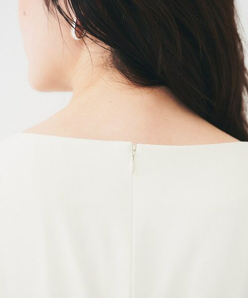 UNTITLED / アンタイトル ミニ丈・ひざ丈ワンピース | 【きれいめ/上品/夏ワンピ】アシメネックワンピース | 詳細14