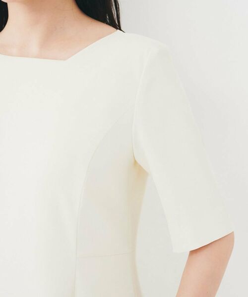 UNTITLED / アンタイトル ミニ丈・ひざ丈ワンピース | 【きれいめ/上品/夏ワンピ】アシメネックワンピース | 詳細15