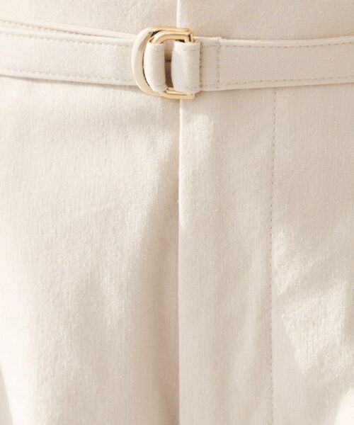 UNTITLED / アンタイトル パンツ | 【セットアップ可能/オンオフ】ラミー混 タックワイドパンツ | 詳細17
