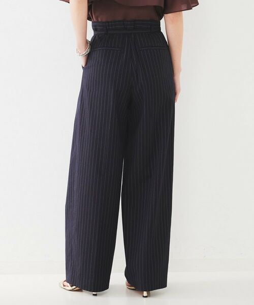 UNTITLED / アンタイトル パンツ | 【セットアップ可能/オンオフ】ラミー混 タックワイドパンツ | 詳細25