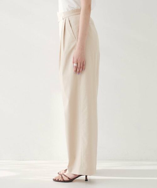 UNTITLED / アンタイトル パンツ | 【セットアップ可能/オンオフ】ラミー混 タックワイドパンツ | 詳細29