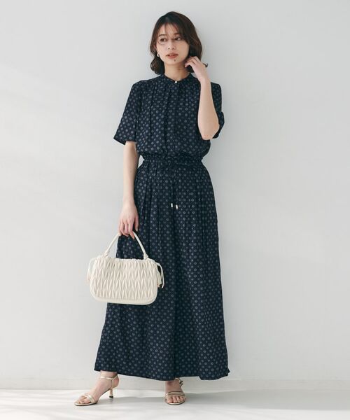 UNTITLED / アンタイトル ショート・ハーフ・半端丈パンツ | 【セットアップ可能/ウエストゴム】小紋柄パンツ | 詳細11