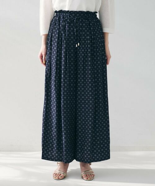 UNTITLED / アンタイトル ショート・ハーフ・半端丈パンツ | 【セットアップ可能/ウエストゴム】小紋柄パンツ | 詳細14