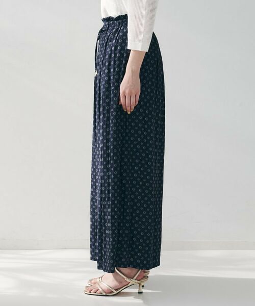 UNTITLED / アンタイトル ショート・ハーフ・半端丈パンツ | 【セットアップ可能/ウエストゴム】小紋柄パンツ | 詳細15